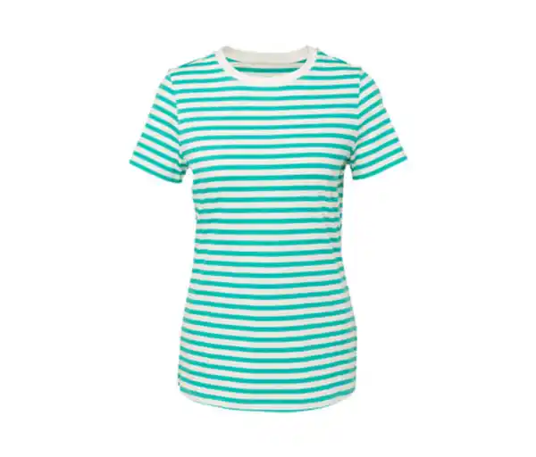 Bild 1 von Basic T-Shirt, aqua-weiß gestreift