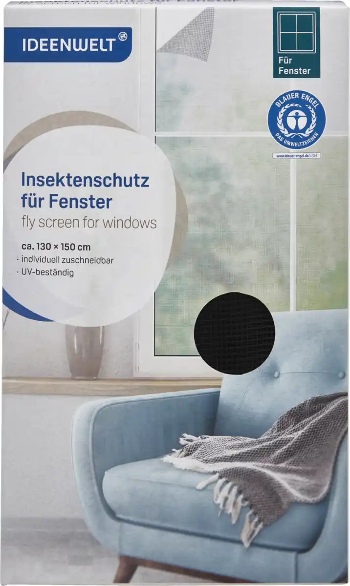 Bild 1 von IDEENWELT Insektenschutz für Fenster anthrazit