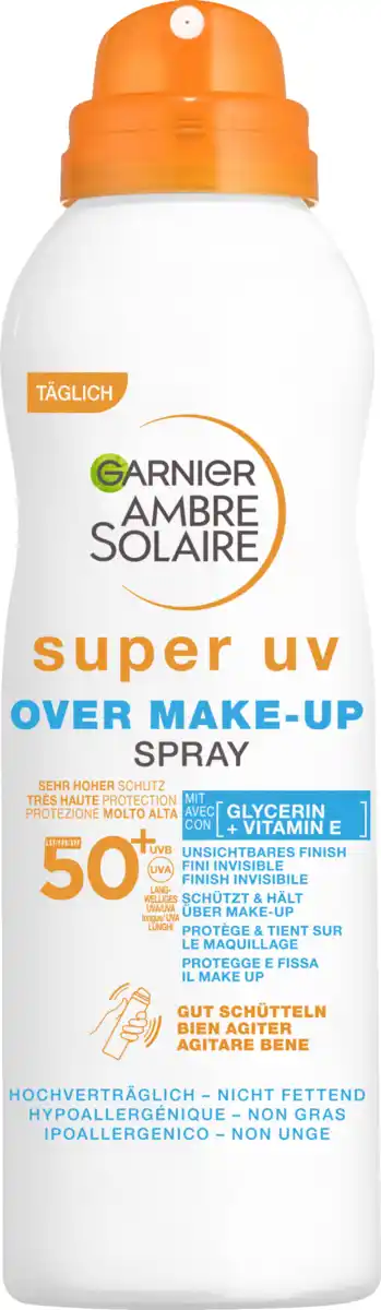 Bild 1 von Garnier Ambre Solaire Super UV Over Make-up Spray LSF 50, 75 ml