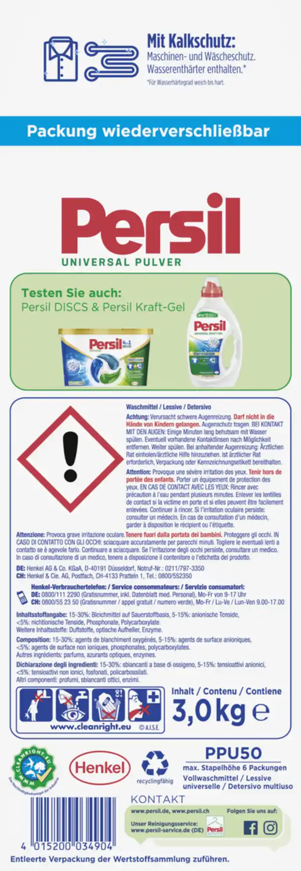 Bild 3 von Persil Waschpulver Universal 50 WL