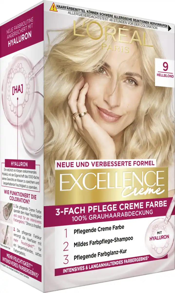 Bild 2 von L’Oréal Paris Excellence Crème Coloration 9 Hellblond