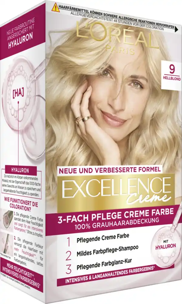 Bild 2 von L’Oréal Paris Excellence Crème Coloration 9 Hellblond