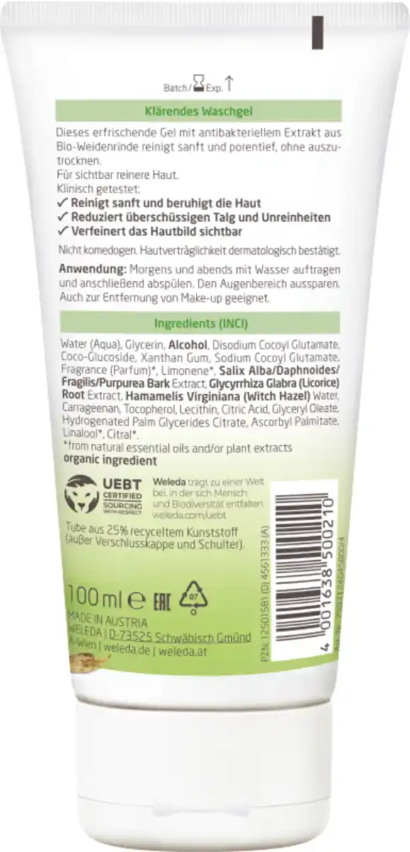 Bild 2 von Weleda Naturally Clear Klärendes Waschgel, 100 ml