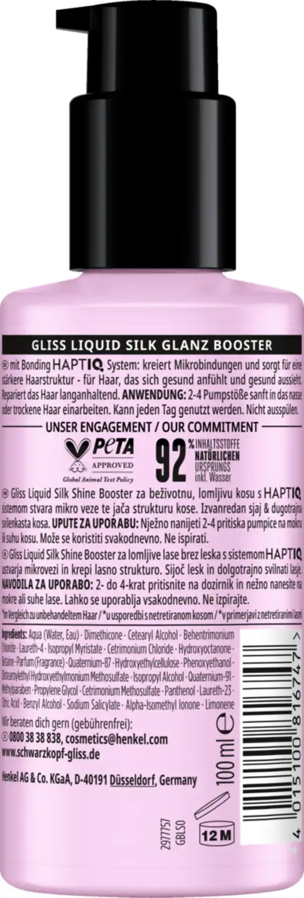 Bild 2 von Gliss Glanz Booster Liquid Silk, 100 ml