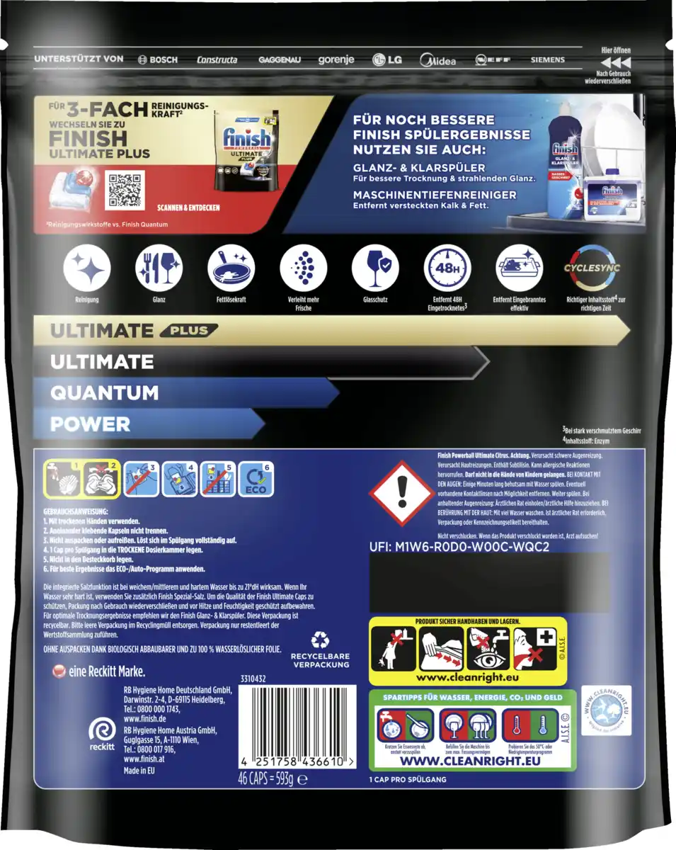 Bild 2 von Finish Ultimate Maxipack Citrus Caps