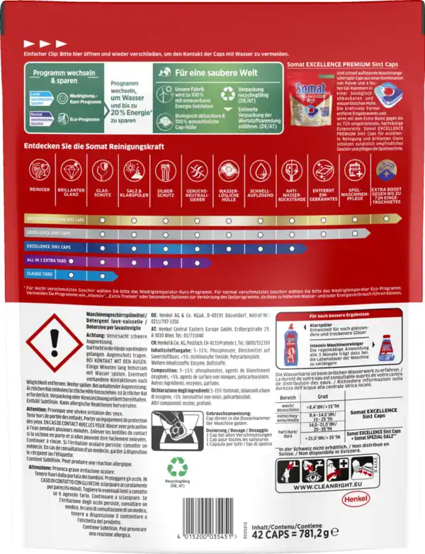 Bild 2 von Somat Excellence Premium 5in1 Caps