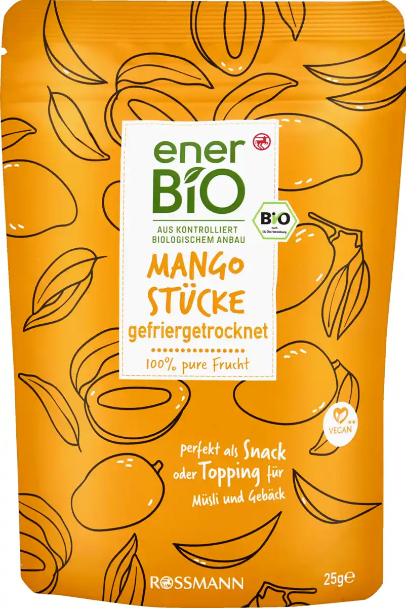 Bild 1 von enerBiO Mangostücke gefriergetrocknet, 25 g