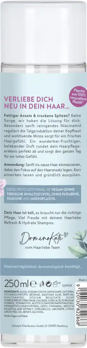 Bild 2 von Haarliebe Refresh Hydrate Shampoo, 250 ml