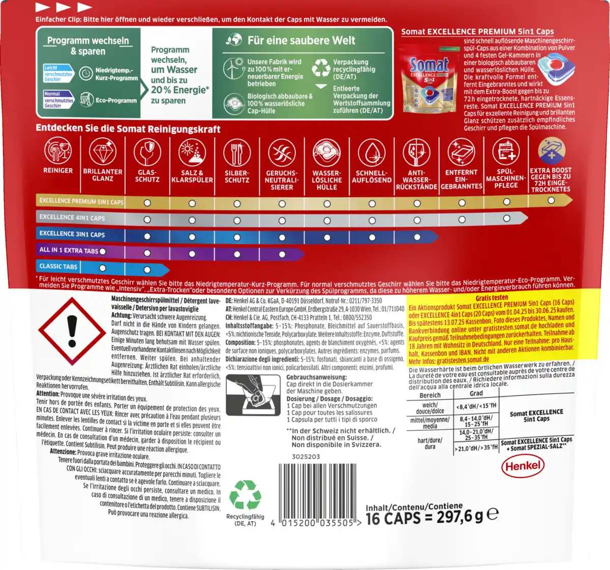 Bild 2 von Somat Excellence Premium 5in1 Caps