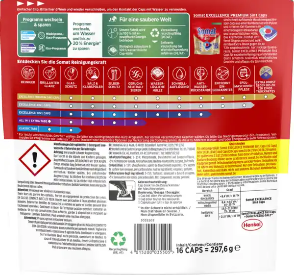 Bild 2 von Somat Excellence Premium 5in1 Caps