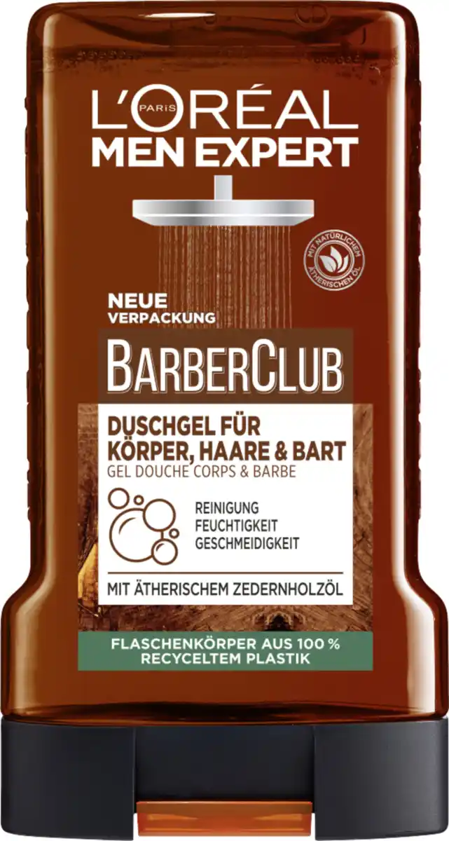 Bild 1 von L’Oréal Paris men expert Duschgel & Shampoo Barber Club mit Zedernholzöl, 250 ml