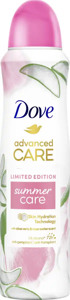 Bild 1 von Dove Deospray Antitranspirant Advanced Care Summer Care, 150 ml