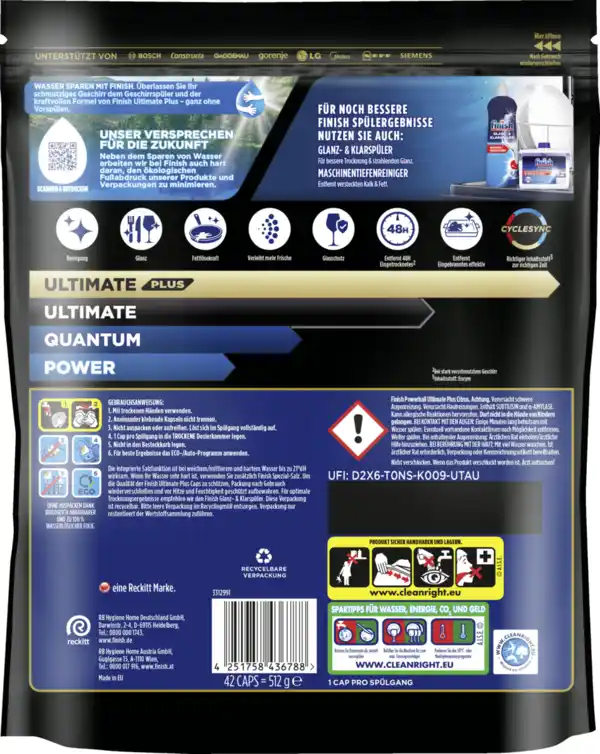 Bild 2 von Finish Ultimate Plus Maxipack Citrus Caps