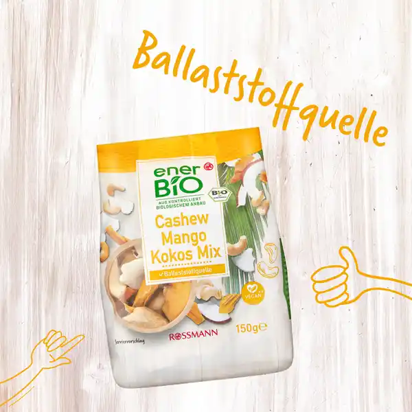 Bild 4 von enerBiO Cashew Mango Kokos Mix, 150 g