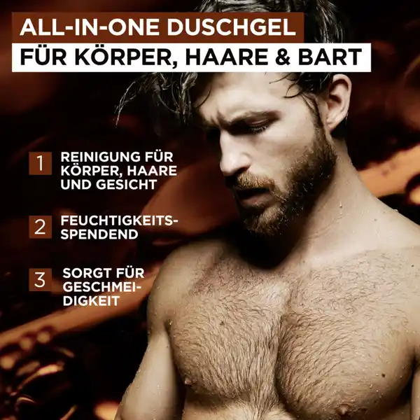 Bild 2 von L’Oréal Paris men expert Duschgel & Shampoo Barber Club mit Zedernholzöl, 250 ml