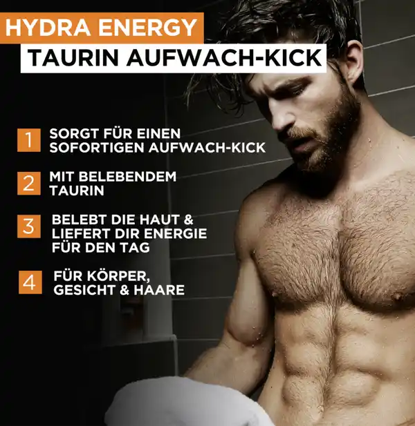 Bild 3 von L’Oréal Paris men expert Duschgel & Shampoo Hydra Energy mit Taurin, 250 ml
