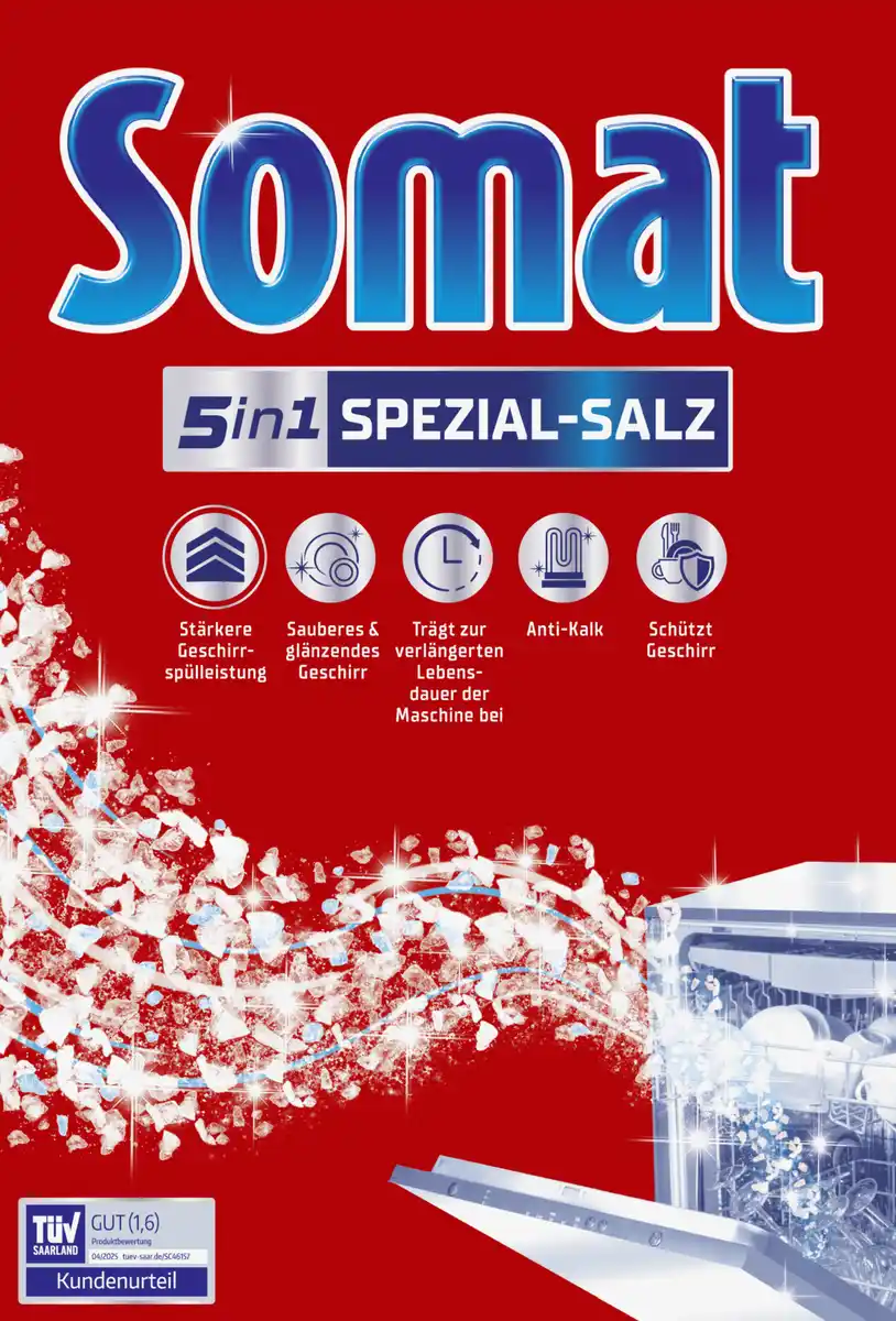 Bild 1 von Somat 5in1 Spülmaschinen Spezial-Salz, 1,2 kg