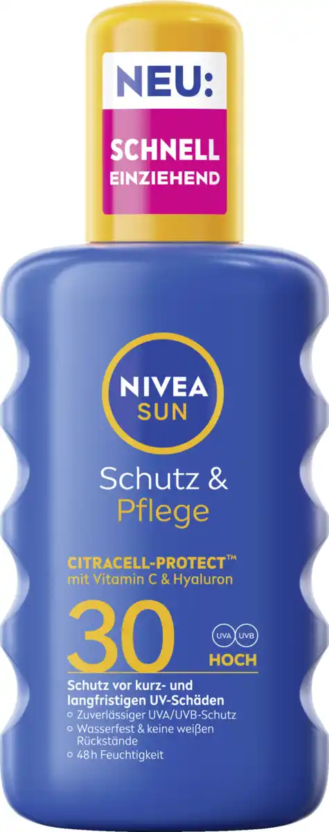 Bild 1 von NIVEA SUN Schutz & Pflege Sonnenspray LSF 30, 200 ml