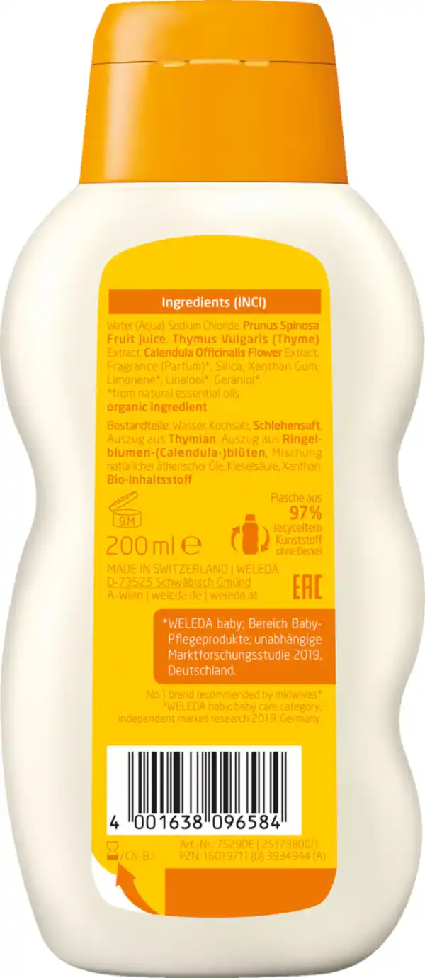 Bild 2 von Weleda baby Calendula Entspannungsbad, 200 ml