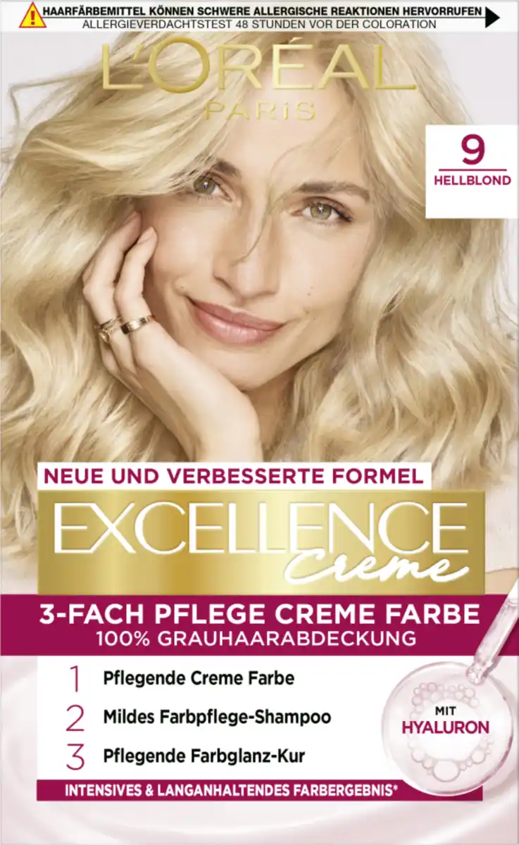 Bild 1 von L’Oréal Paris Excellence Crème Coloration 9 Hellblond
