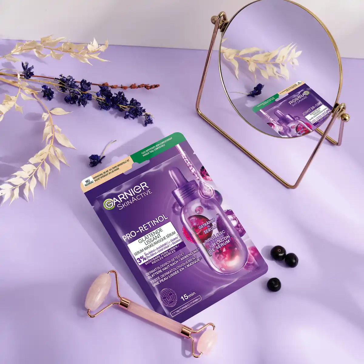 Bild 3 von Garnier SkinActive Pro-Retinol Glättende Serum-Maske