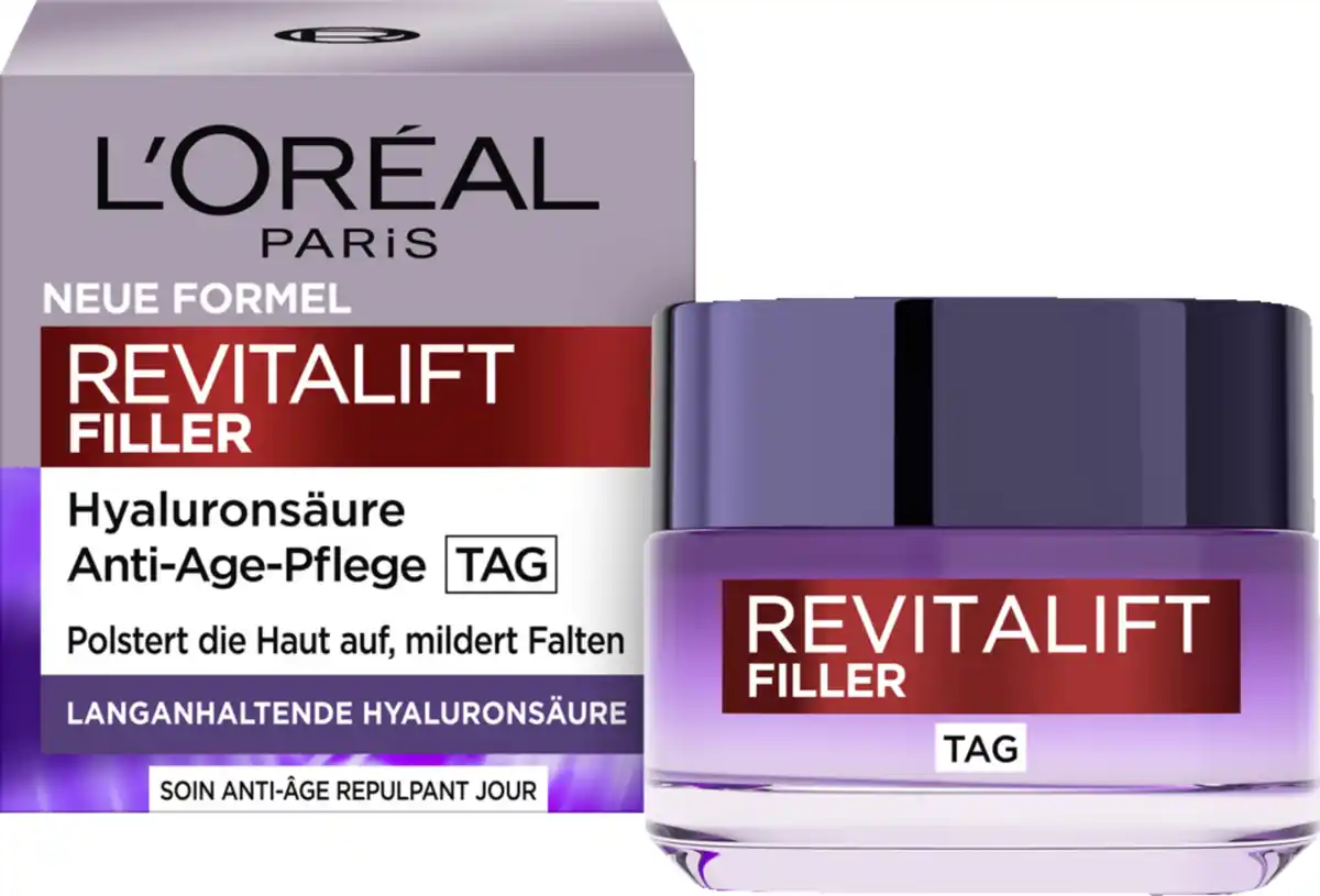 Bild 3 von L’Oréal Paris Revitalift Filler [+Hyaluronsäure] Intensiv Aufpolsternde Anti-Age Pflege Tag, 50 ml