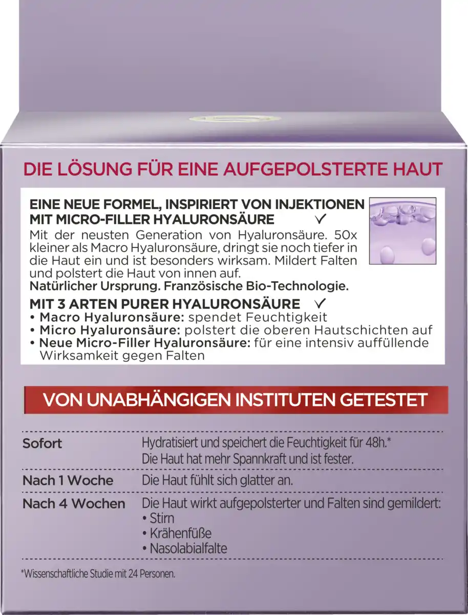 Bild 1 von L’Oréal Paris Revitalift Filler [+Hyaluronsäure] Intensiv Aufpolsternde Anti-Age Pflege Tag, 50 ml