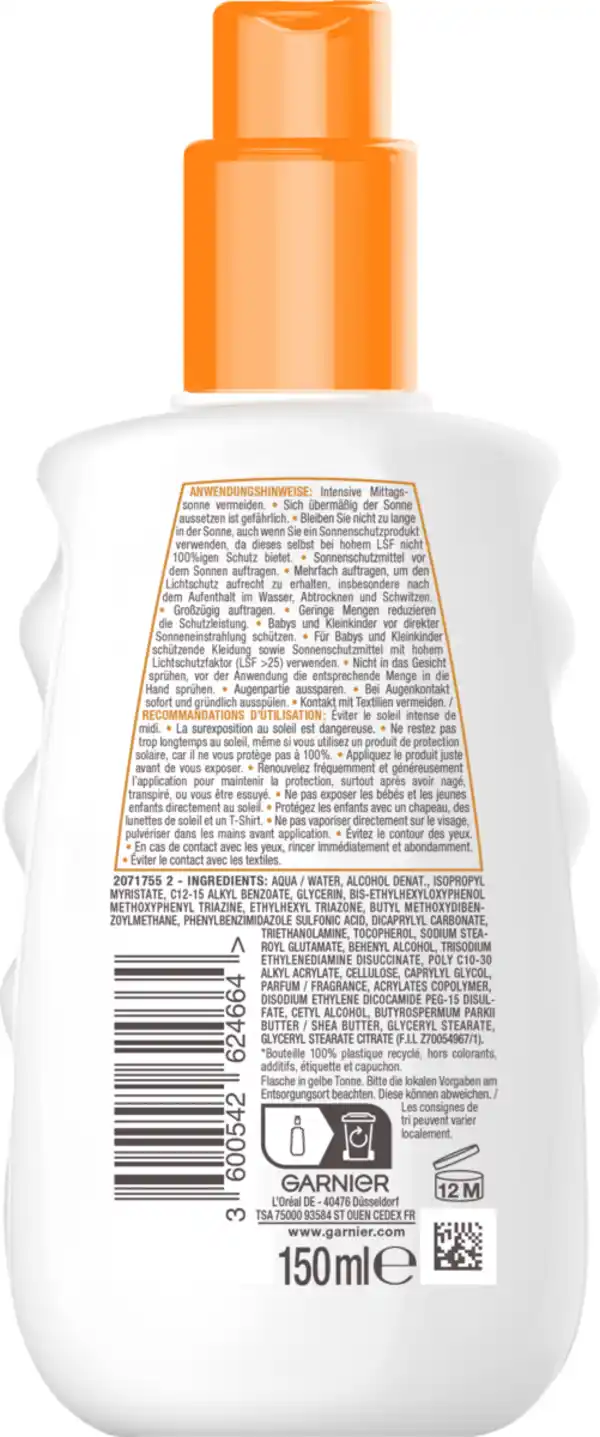 Bild 2 von Garnier Ambre Solaire Hydra Protect+ Sonnenschutz-Spray 24h LSF50, 150 ml