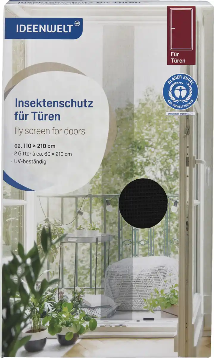 Bild 1 von IDEENWELT Insektenschutz für Türen anthrazit