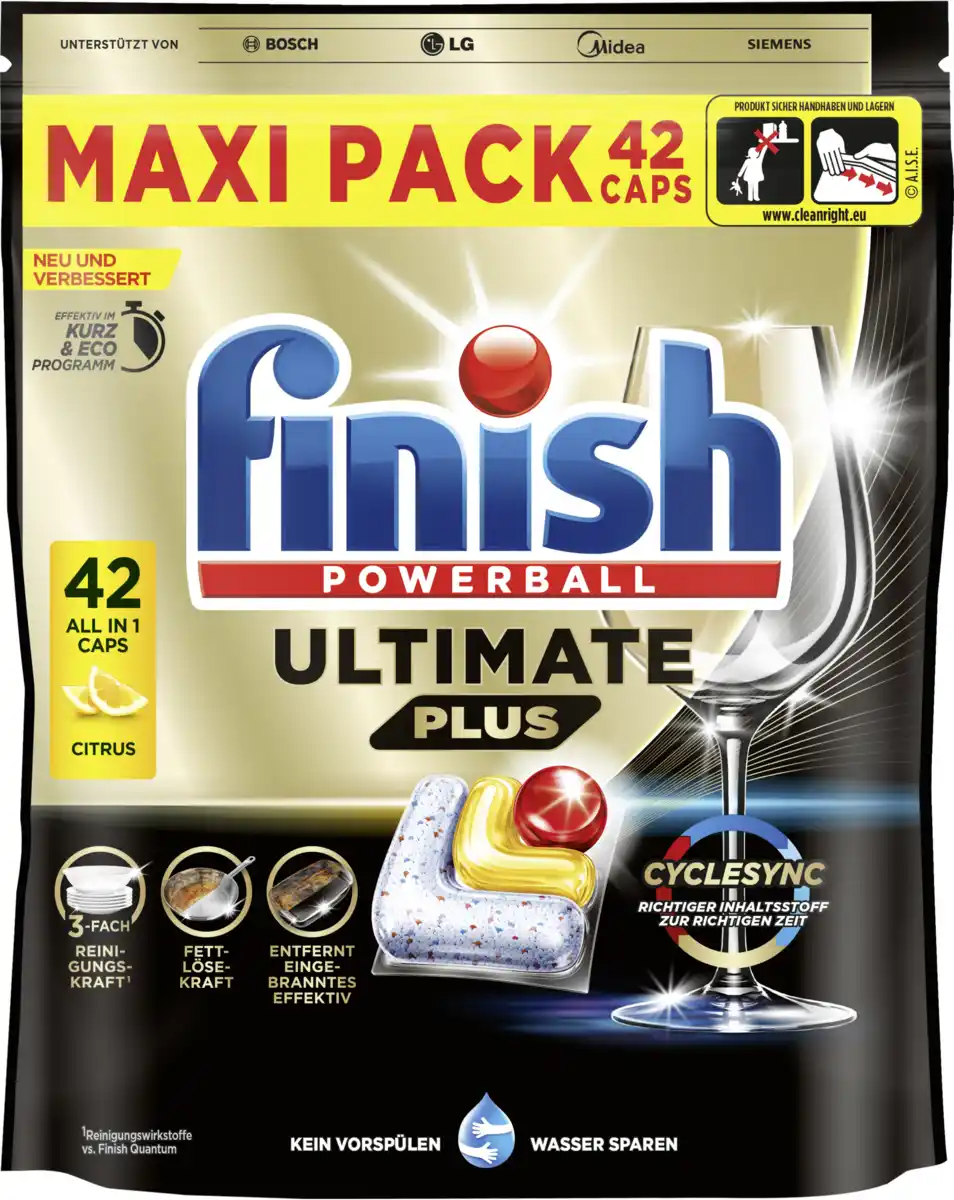 Bild 1 von Finish Ultimate Plus Maxipack Citrus Caps