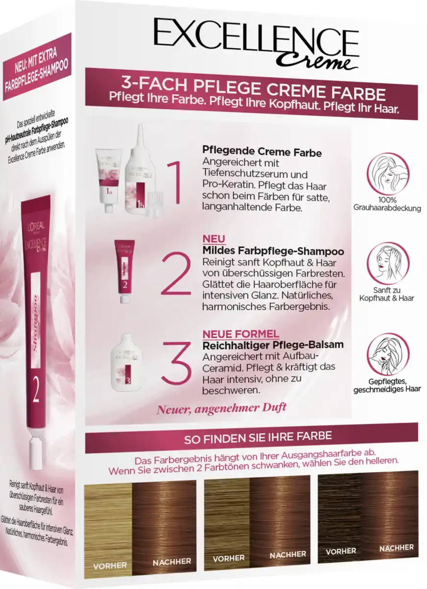 Bild 4 von L’Oréal Paris Excellence Crème 6.41 Helles Caramelbraun