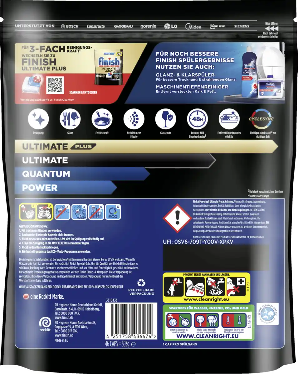 Bild 2 von Finish Ultimate Maxipack Fresh Caps