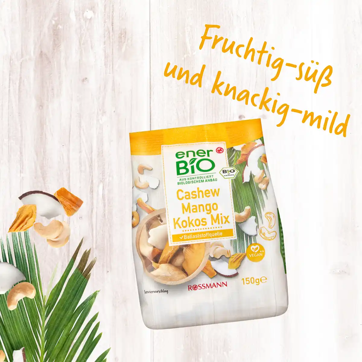 Bild 2 von enerBiO Cashew Mango Kokos Mix, 150 g