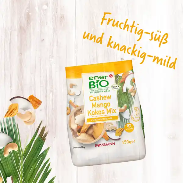 Bild 2 von enerBiO Cashew Mango Kokos Mix, 150 g