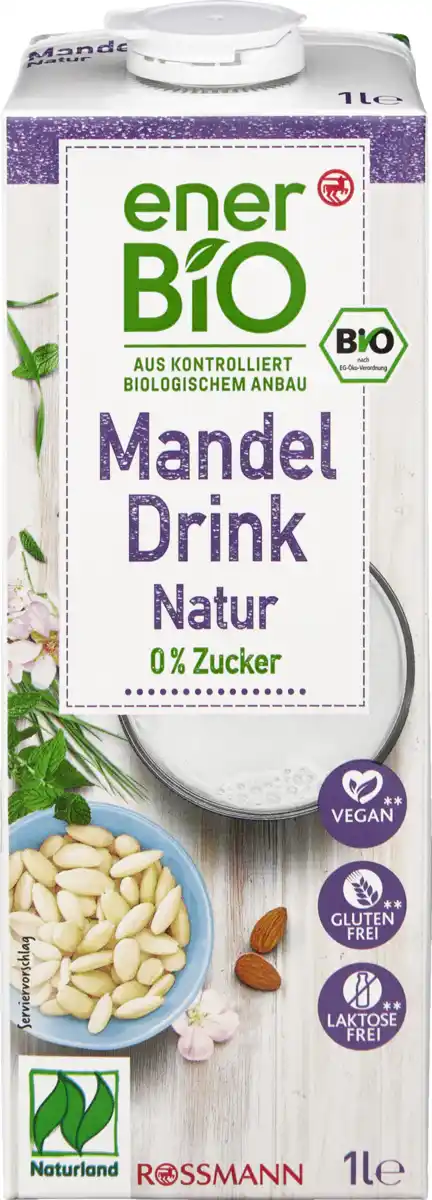 Bild 1 von enerBiO Mandel Drink Natur Naturland, 1 L