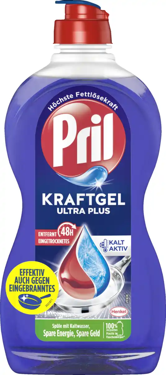 Bild 1 von Pril Kraftgel Ultra Plus Spülmittel, 450 ml