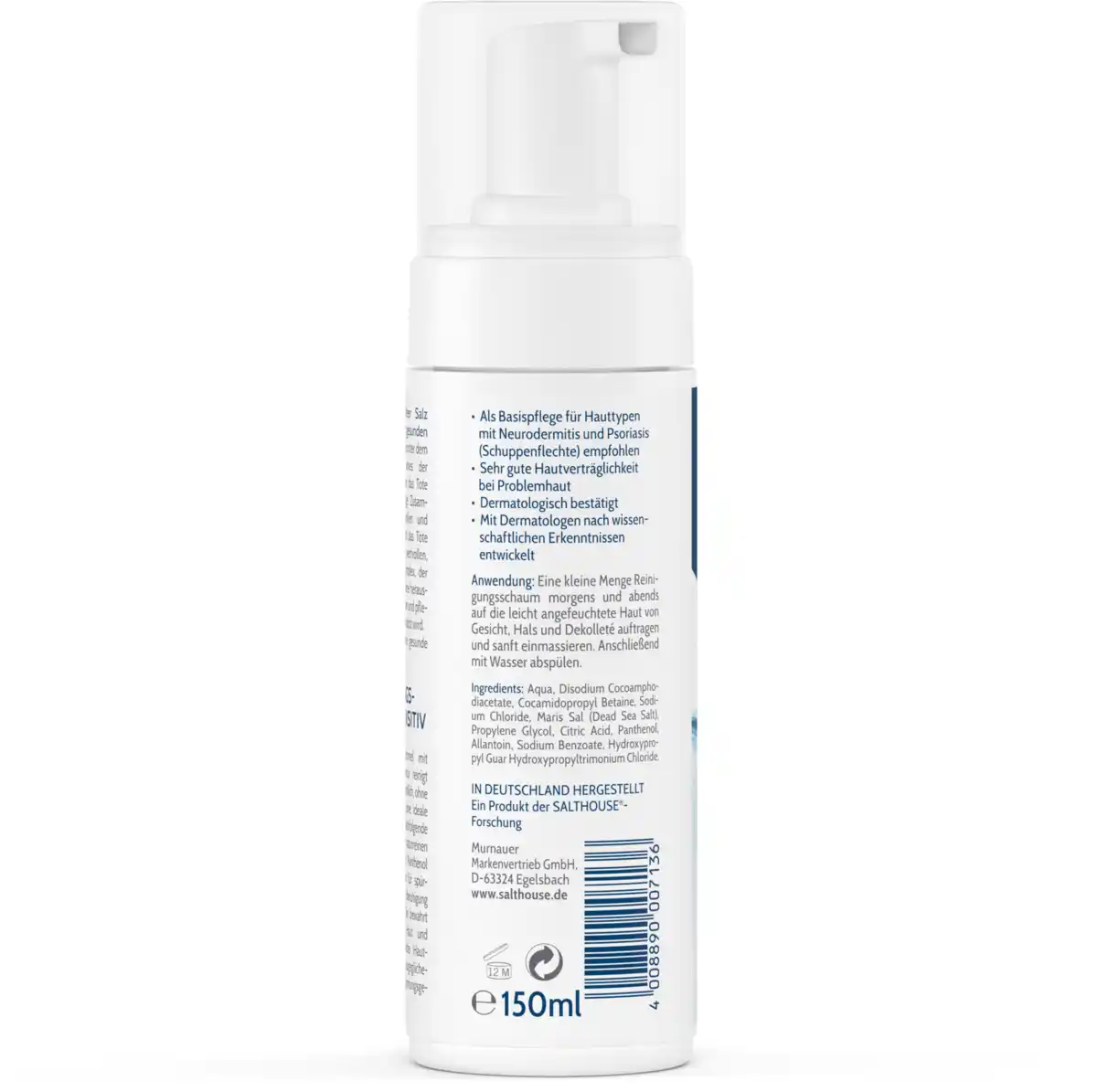 Bild 3 von Salthouse Totes Meer Therapie Reinigungsschaum Sensitiv, 150 ml