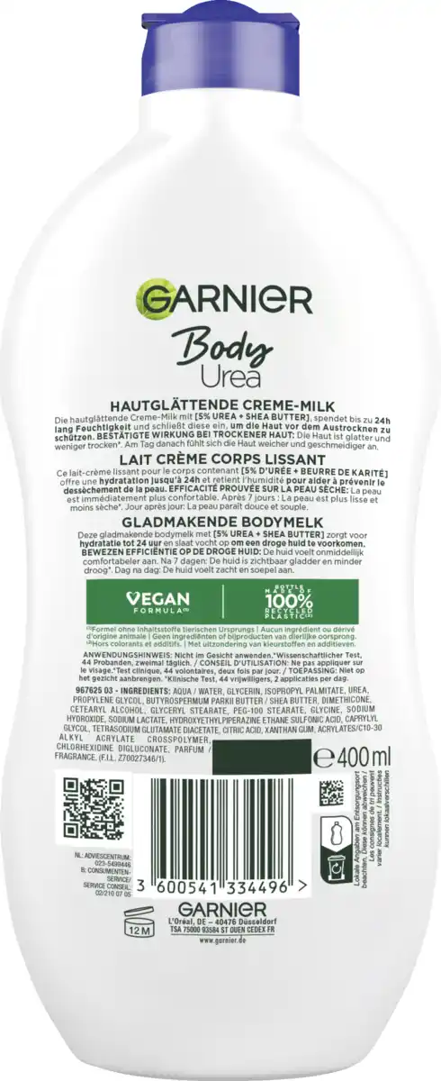 Bild 2 von Garnier Body Bodylotion Urea Trockene & Spröde Haut, 400 ml