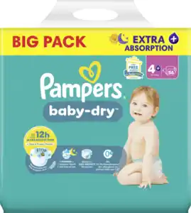 Pampers Baby Dry Windeln Gr.4 Maxi Plus 10-15kg Big Pack