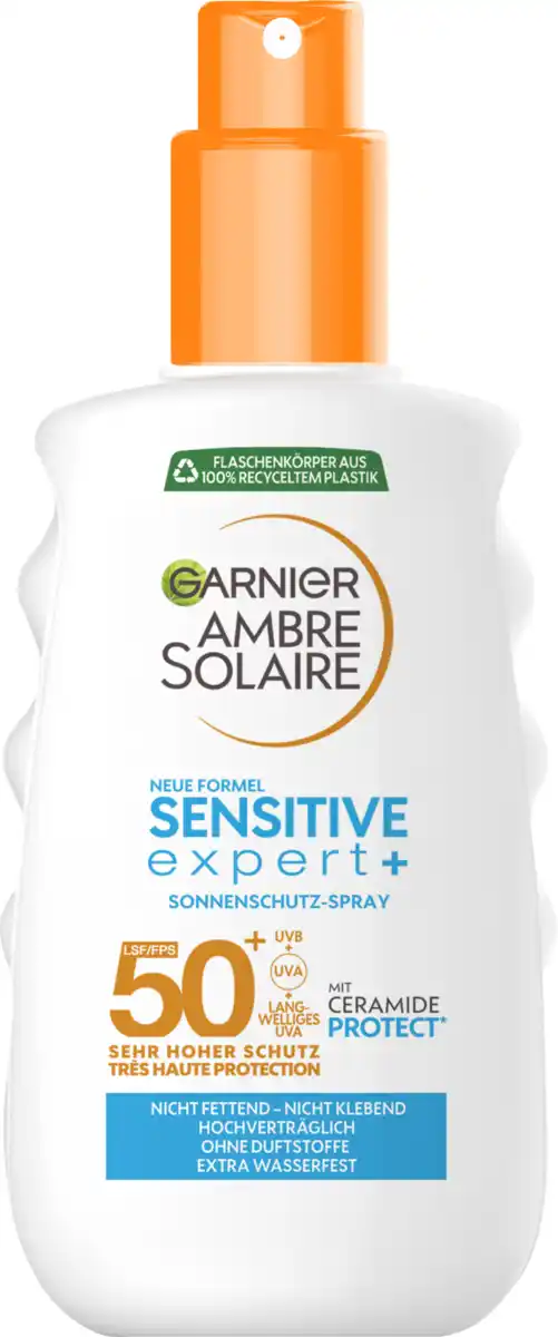 Bild 1 von Garnier Ambre Solaire Sonnenschutz-Spray Sensitive Expert+ LSF 50+, 150 ml