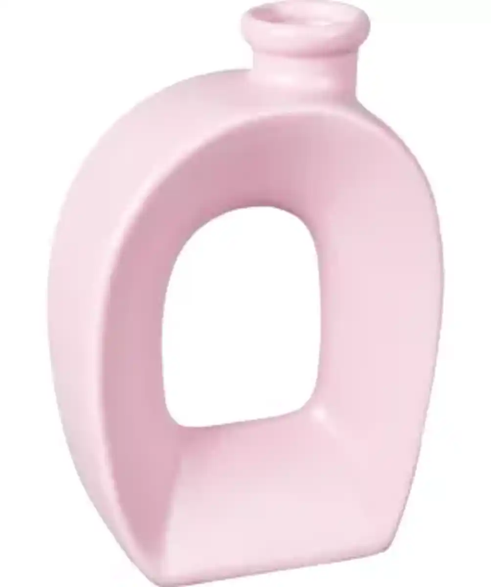 Bild 1 von Keramikvase mit Loch, rosa