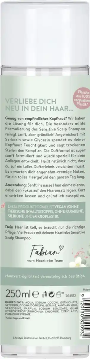 Bild 2 von Haarliebe Sensitive Scalp Shampoo, 250 ml