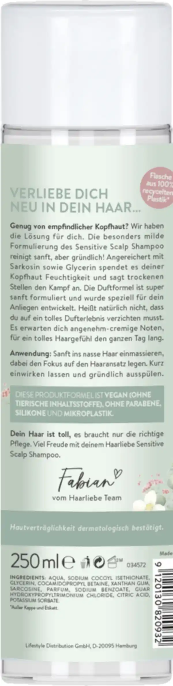 Bild 2 von Haarliebe Sensitive Scalp Shampoo, 250 ml