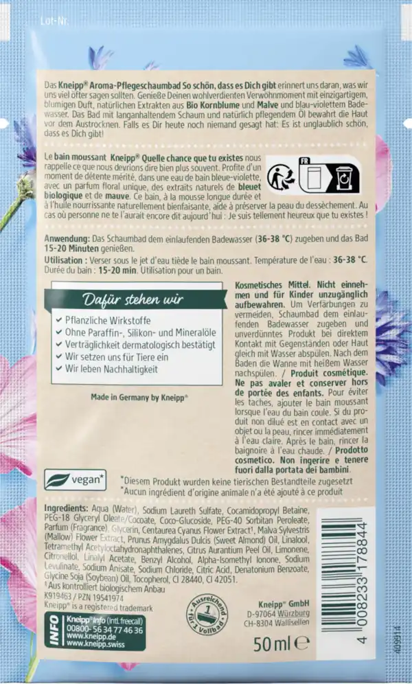 Bild 2 von Kneipp Aroma-Pflegeschaumbad So schön dass es dich gibt, 50 ml