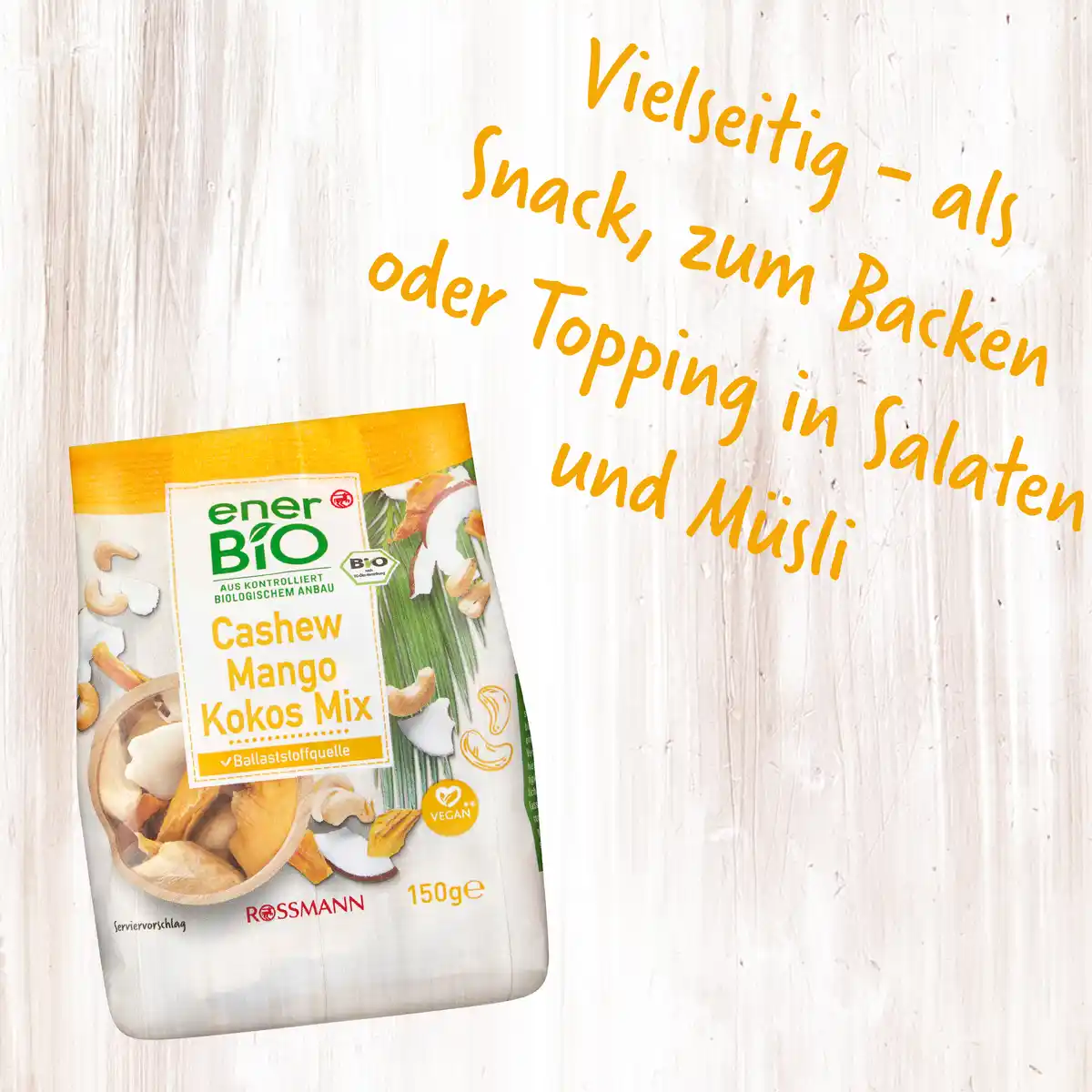 Bild 3 von enerBiO Cashew Mango Kokos Mix, 150 g