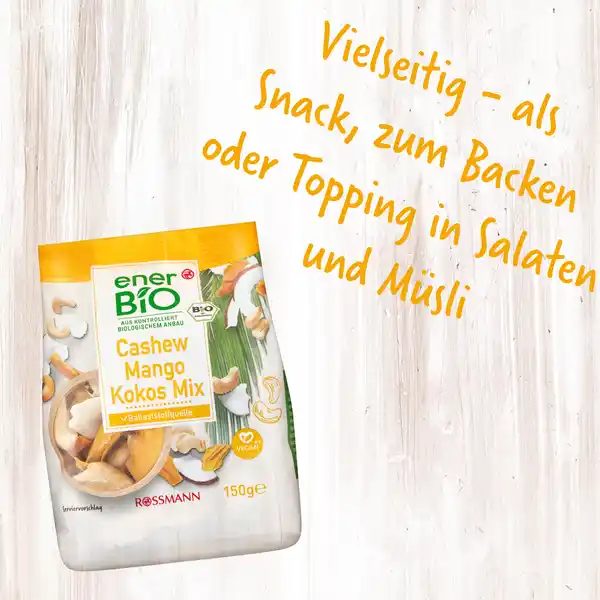 Bild 3 von enerBiO Cashew Mango Kokos Mix, 150 g