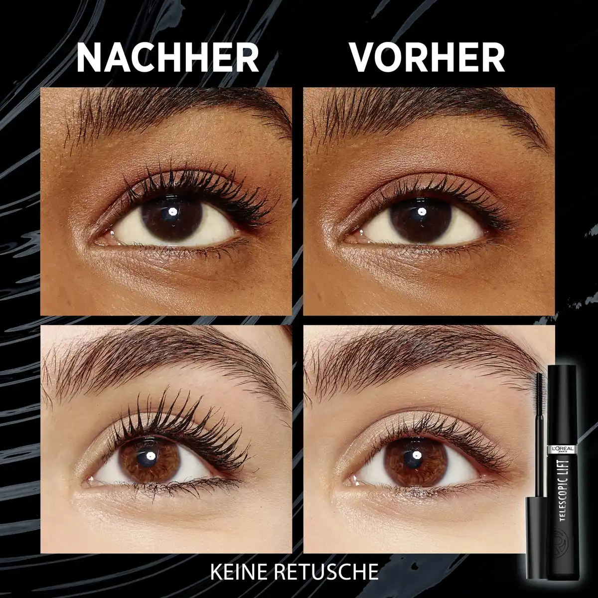 Bild 2 von L’Oréal Paris Mascara Telescopic Lift Schwarz, 9,9 ml