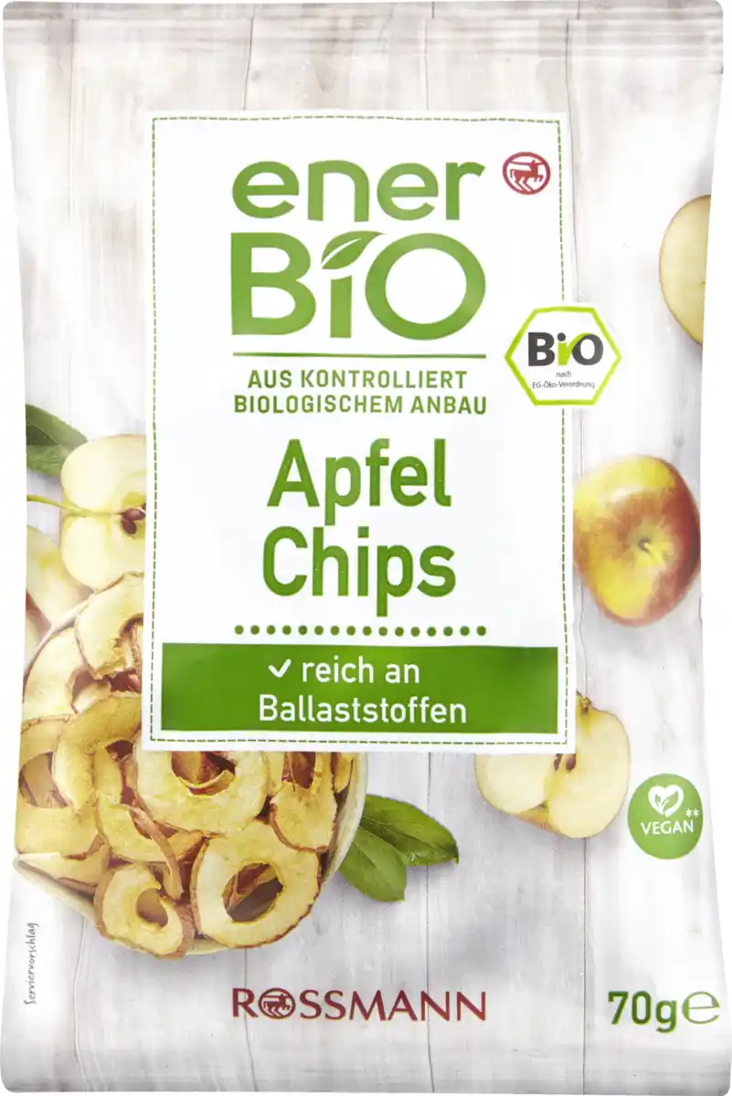 Bild 1 von enerBiO Apfel Chips, 70 g