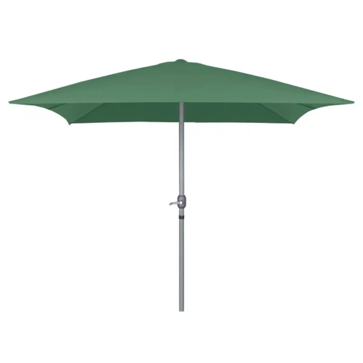 Bild 1 von Alu-Sonnenschirm rechteckig 3x2m Grün, pulverbeschichtetes Aluminiumgestell, Schirmbespannung aus 100% Polyester, Gewicht: ca. 6kg