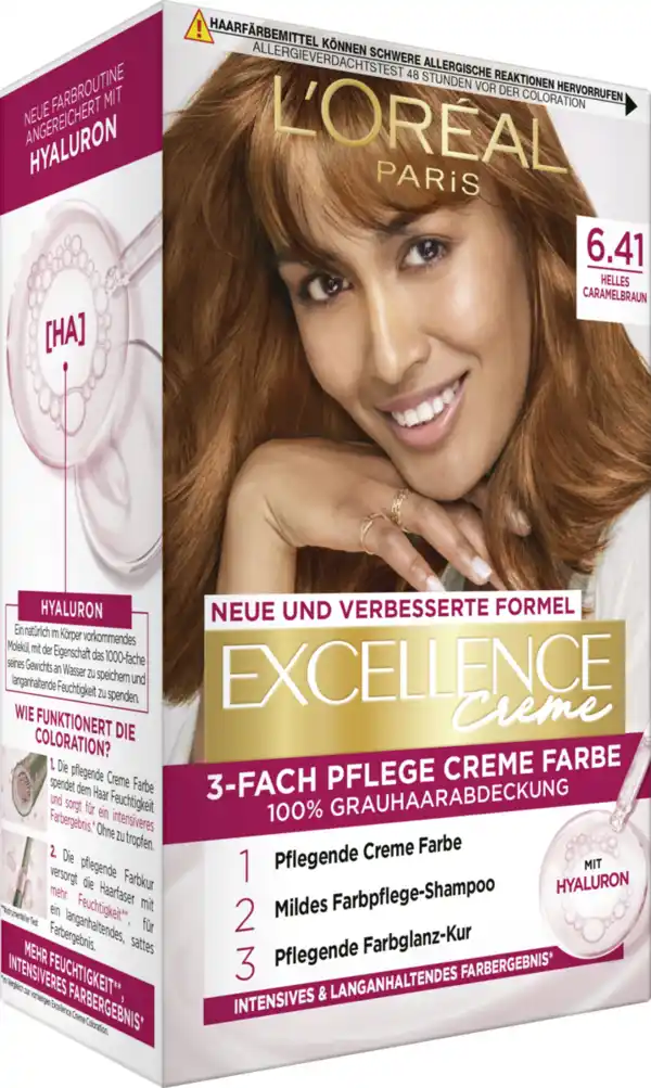 Bild 2 von L’Oréal Paris Excellence Crème 6.41 Helles Caramelbraun